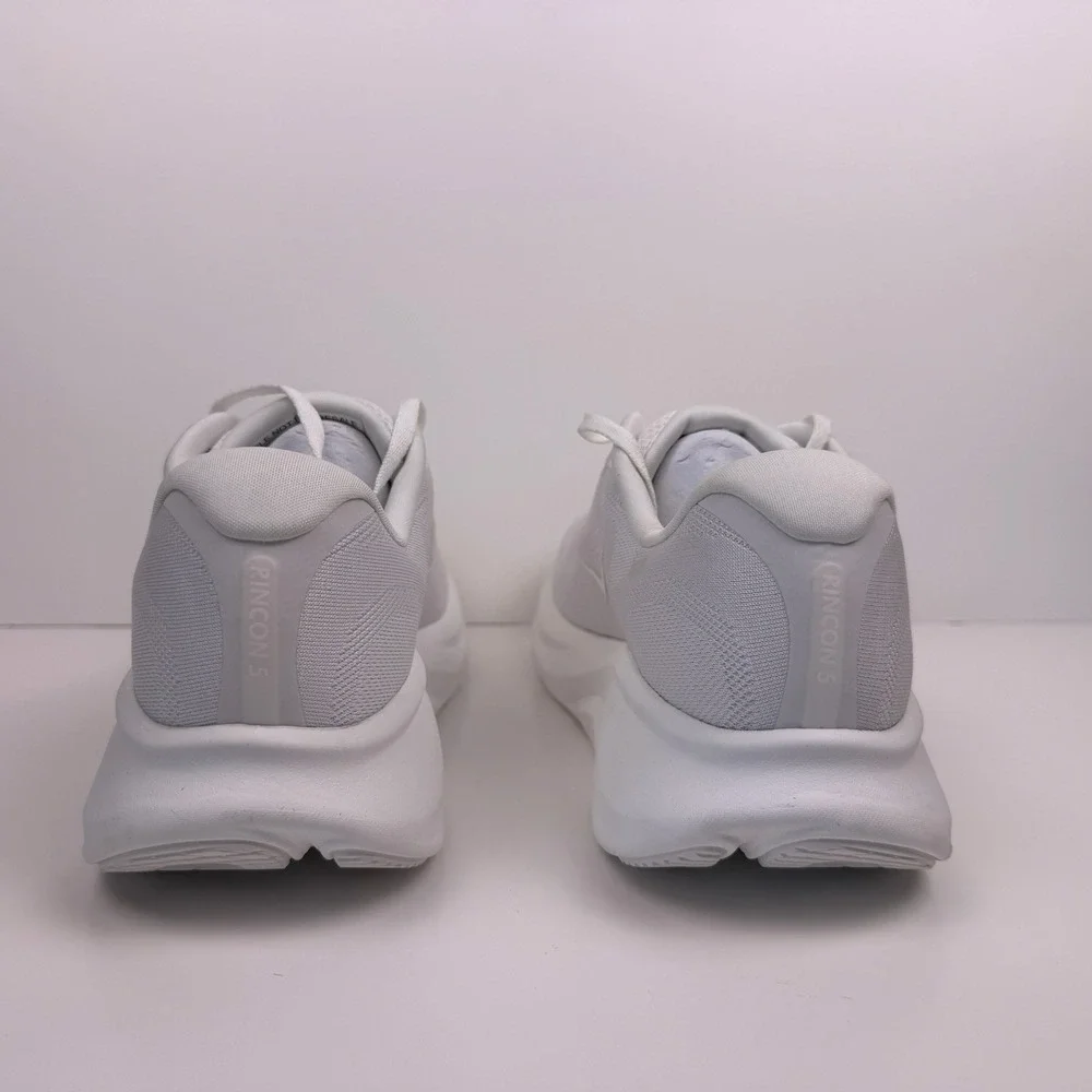 Hoka One One Rincon 5 Running Shoes Men's Size 10D White/White 1176630 Sample